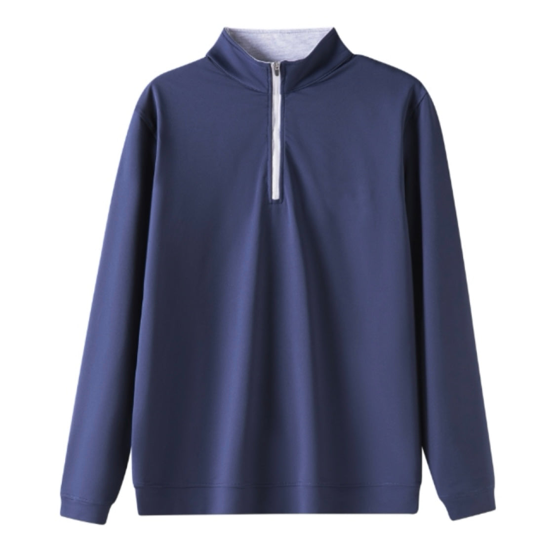 Youth Quarter Zip Pullover - Navy