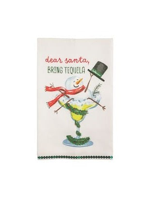 Dear Santa Glitter Towel