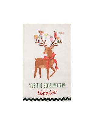 Tis The Season Glitter Towel