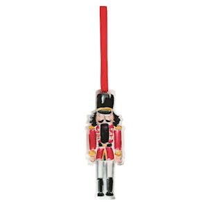 Acrylic Nutcracker Ornament - Red