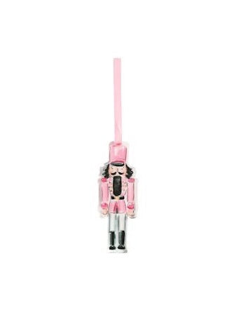 Acrylic Nutcracker Ornament - Pink