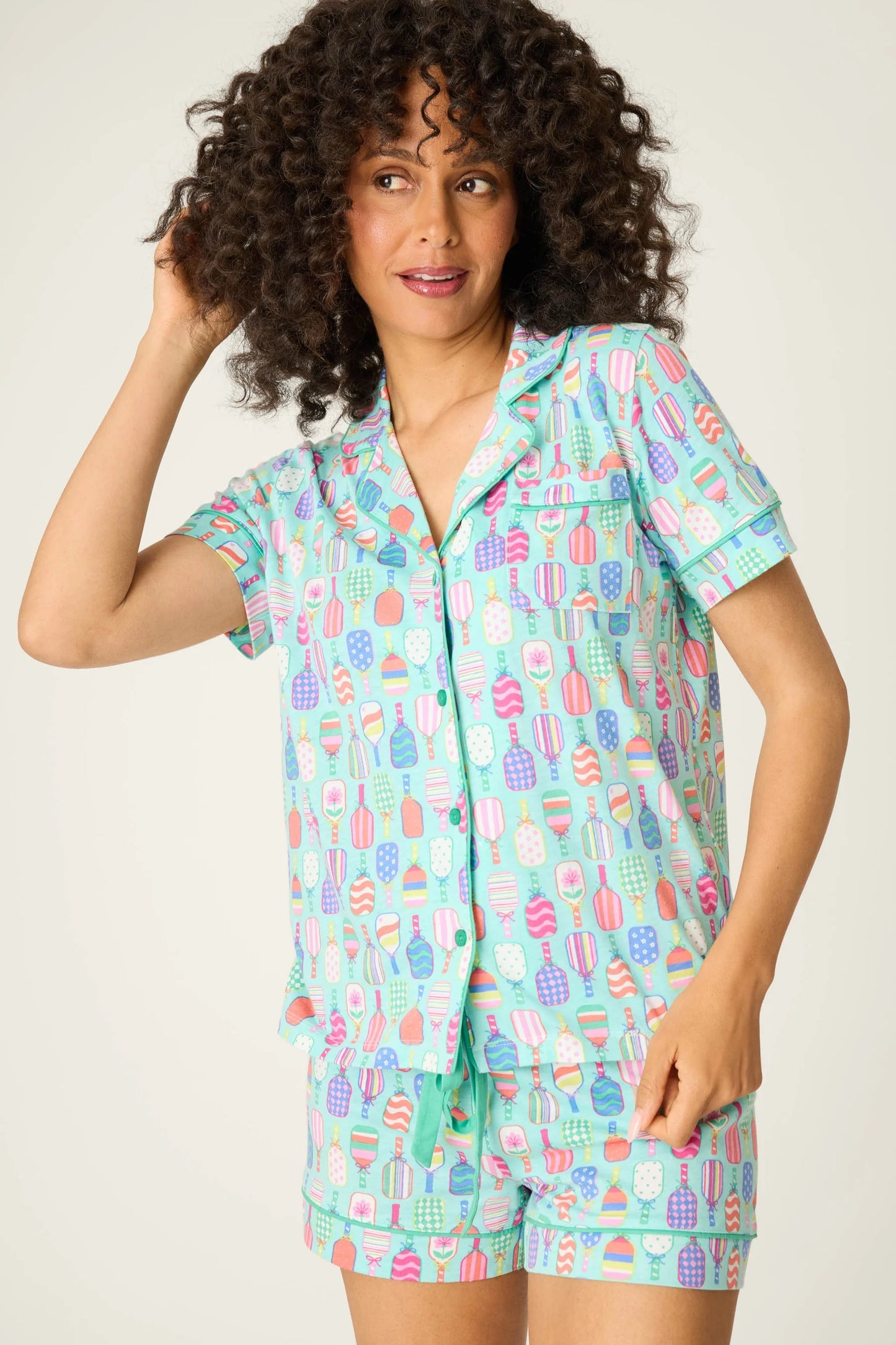 Whimsy Paddle Party Short PJ Set