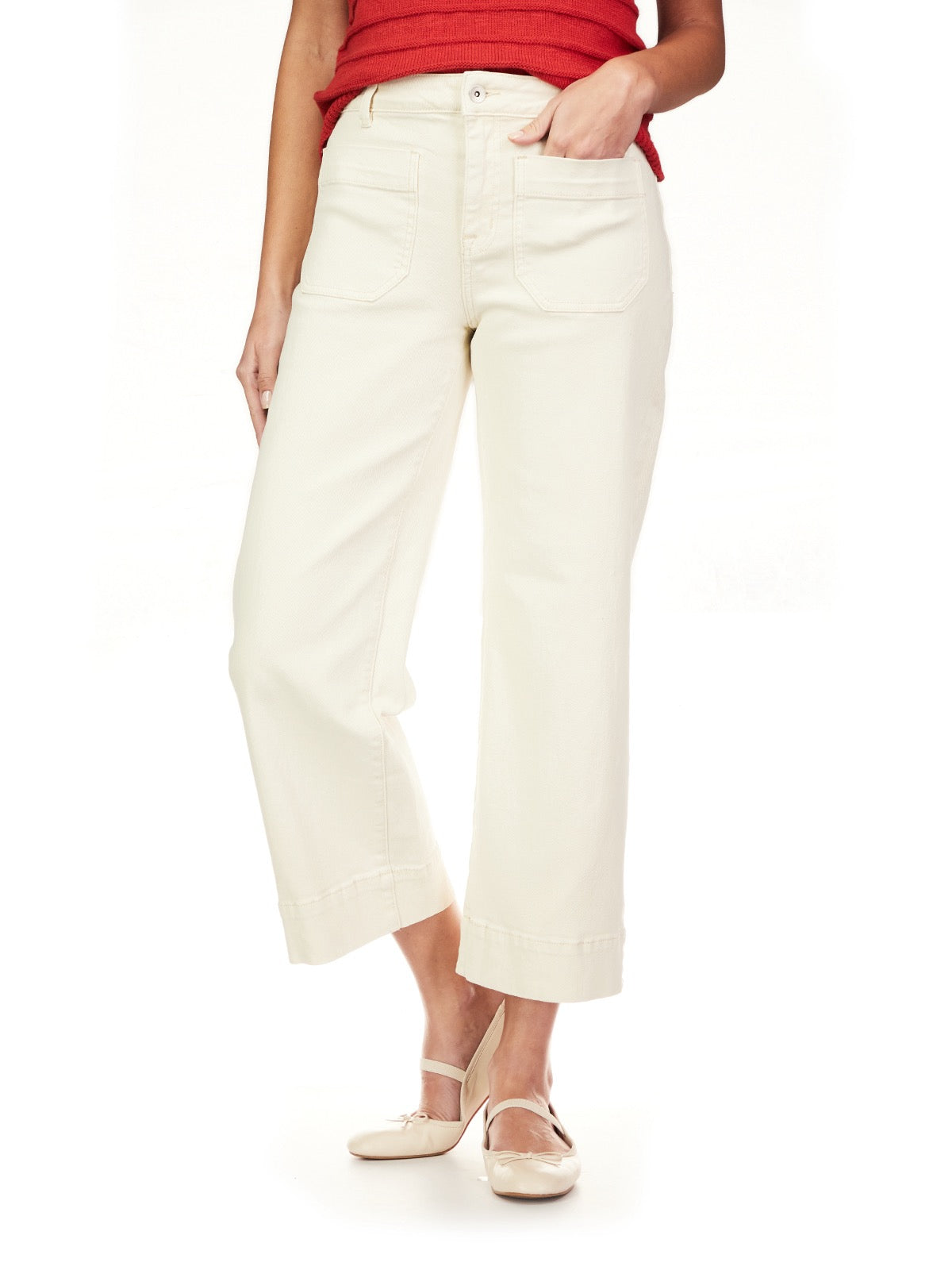 The Marine Cropped Pant - Chalk