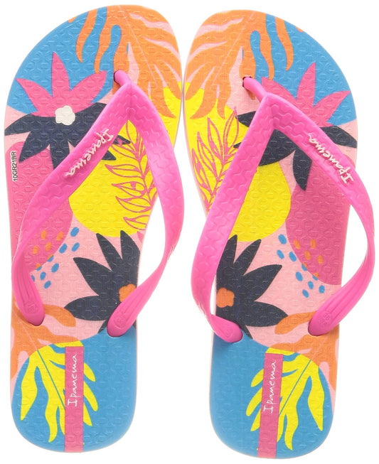 Classic Fun Kids Flip Flops - Pink / Blue
