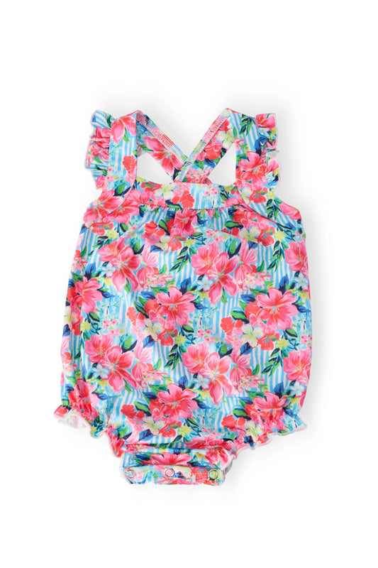 Petals in Paradise Ruffle Back Romper