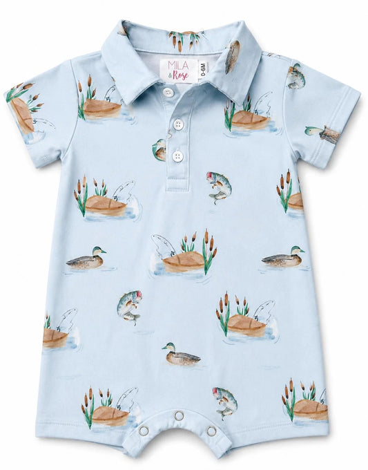 Lake Day Polo Shorty