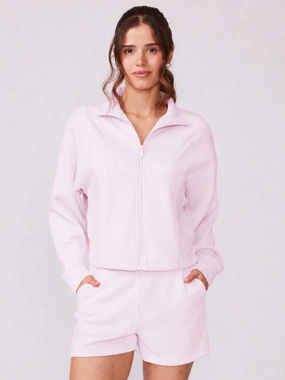 Rib Mix Jacket - Sweet Taffy