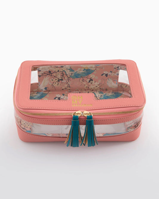 Oh My Mahjong Tile Storage Bag - Coral