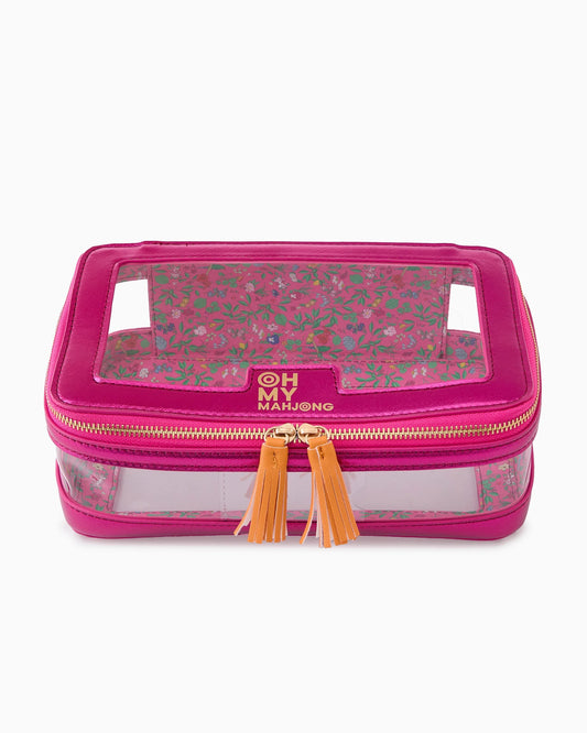 Oh My Mahjong Tile Storage Bag - Metallic Pink