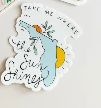 The Sun Shines Stickers