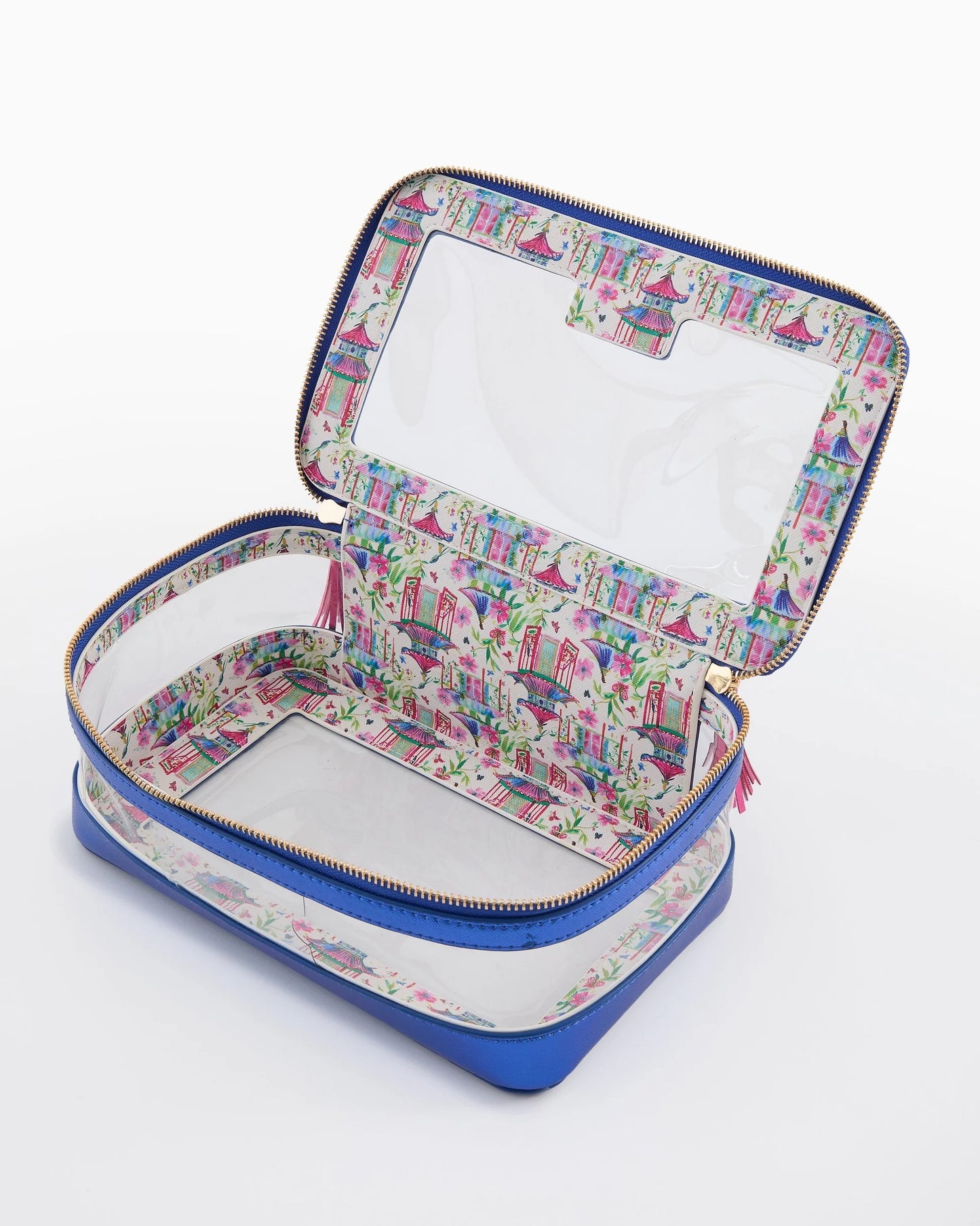 Oh My Mahjong Tile Storage Bag - Metallic Blue