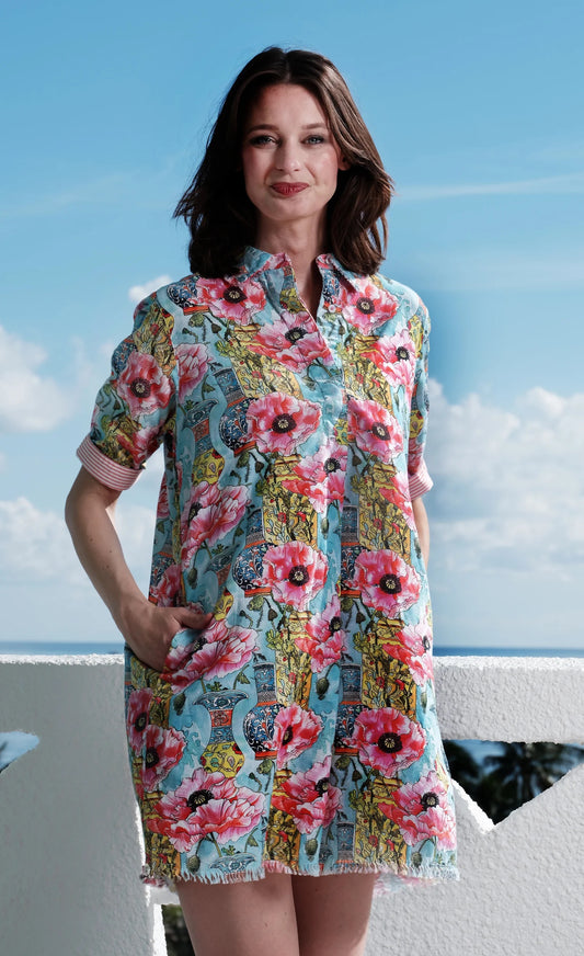 Poppy Chinoiserie Chatham Dress