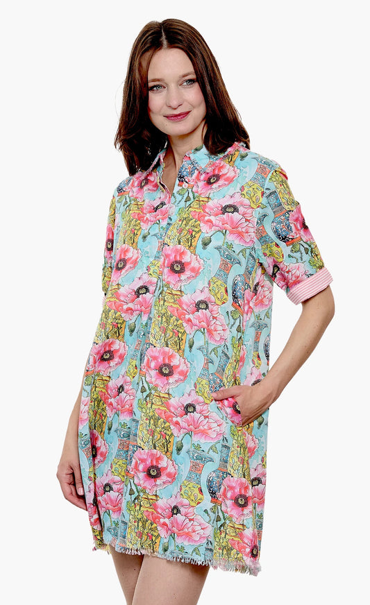 Poppy Chinoiserie Chatham Dress