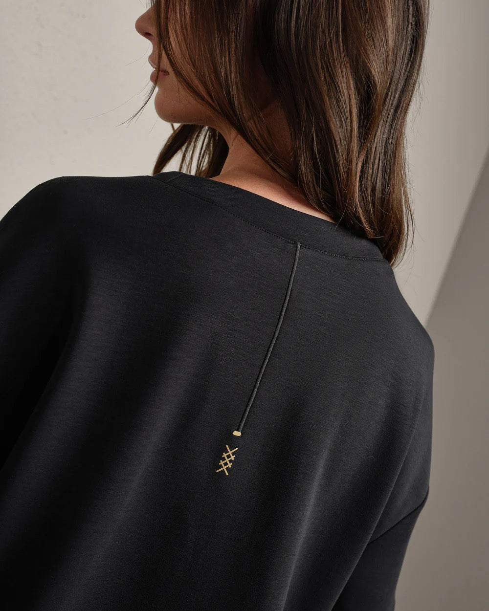 DreamGlow Relaxed Tee - Pure Black