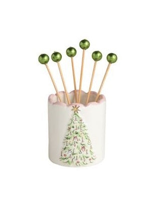 Tree Toothpick Caddy Set