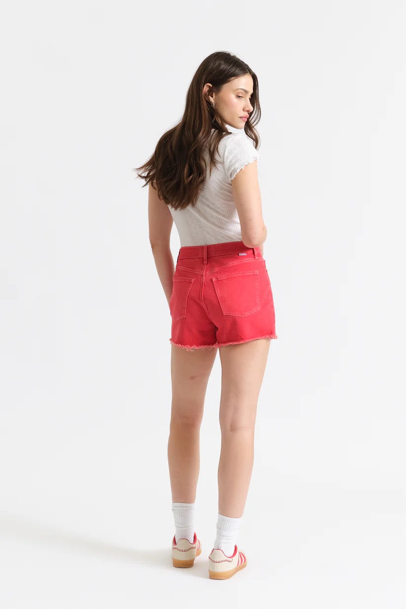 Troublemaker High Rise Short - Chili Pepper Chili