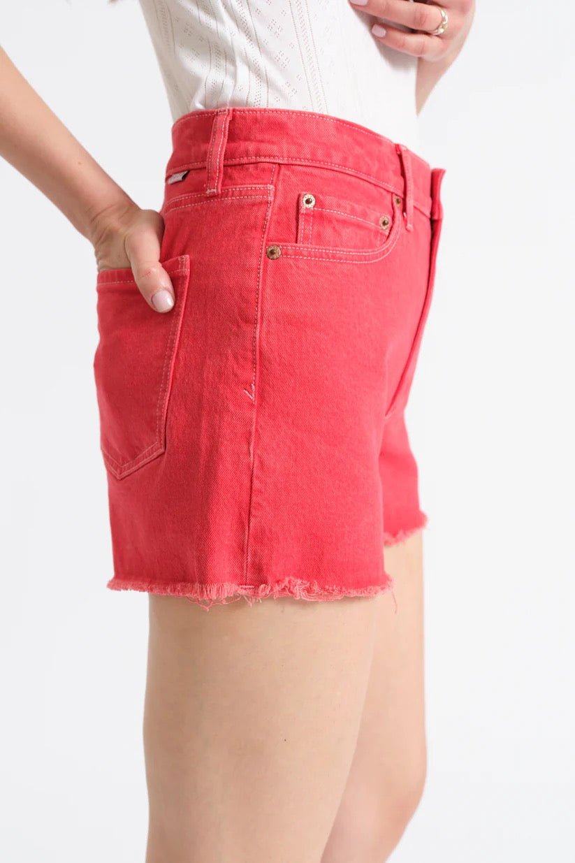 Troublemaker High Rise Short - Chili Pepper Chili
