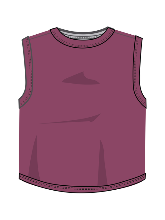 Twist Back Tank - Raspberry Coulis