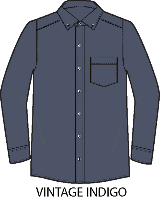 Effortless Oxford Button Down - Vintage Indigo