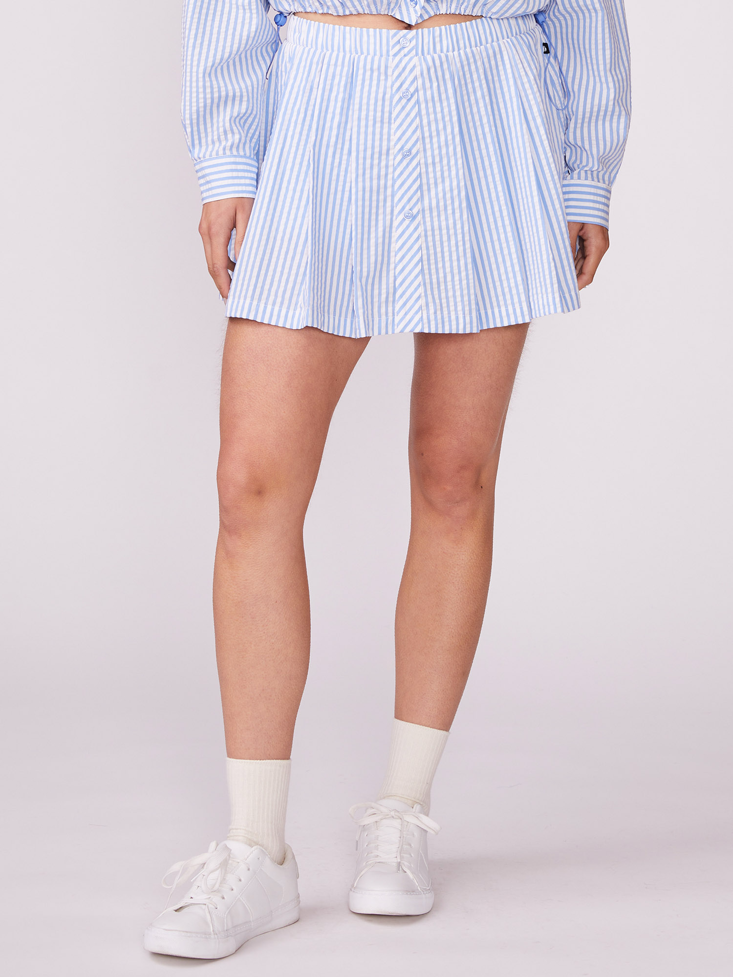 Woven Stripe Skort