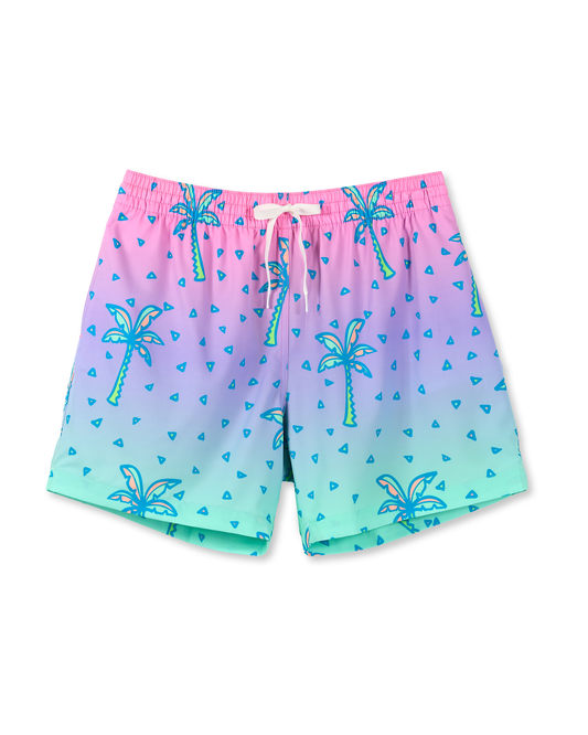 The Tropic Pops Classic Lined Swim Trunks 5.5"