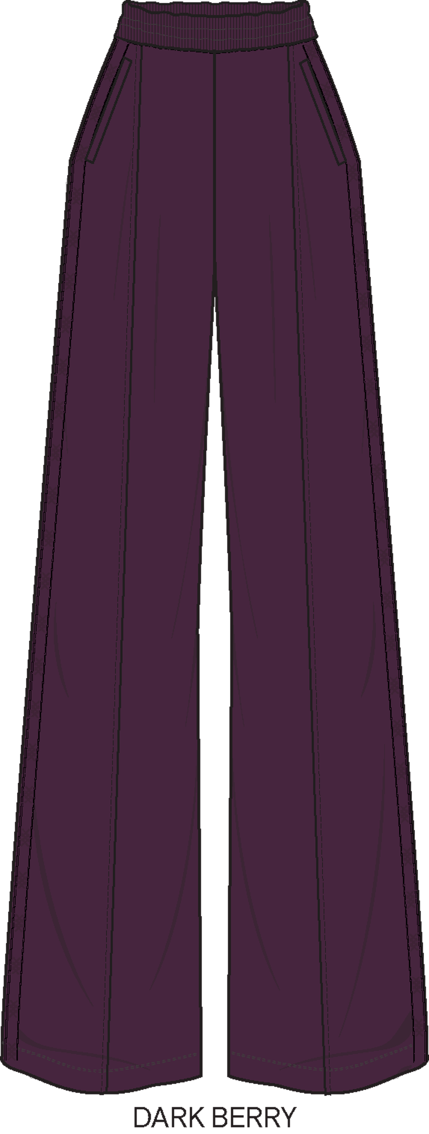 Dream Glow Trouser - Dark Berry