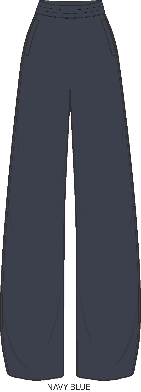 Dreamglow Barrel Leg Pant - Navy Blue