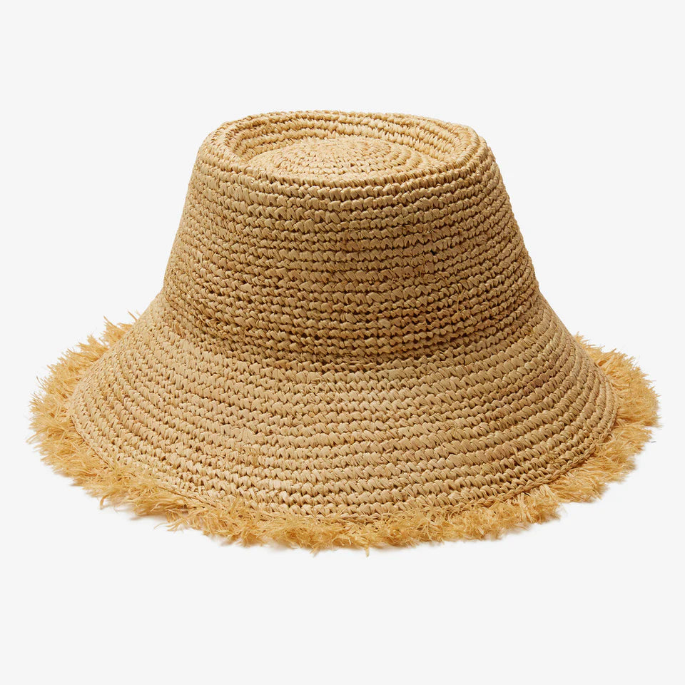 Bora Bora Raffia Bucket Hat - Natural