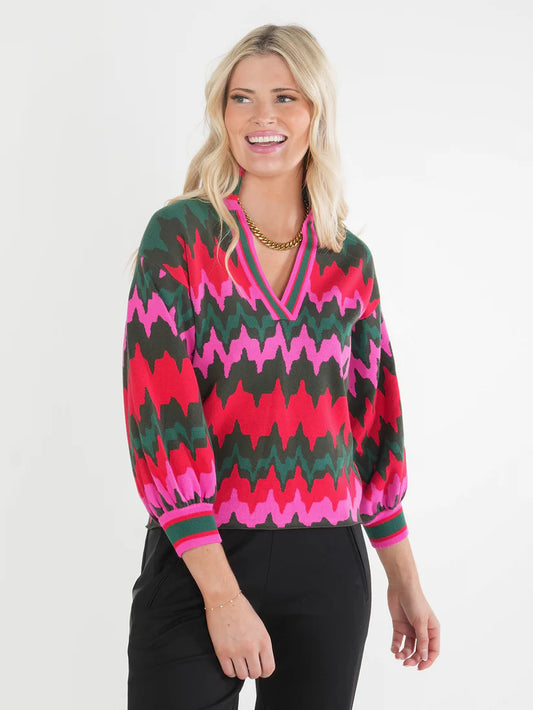 Lolli Sweater- Ruby Ripple