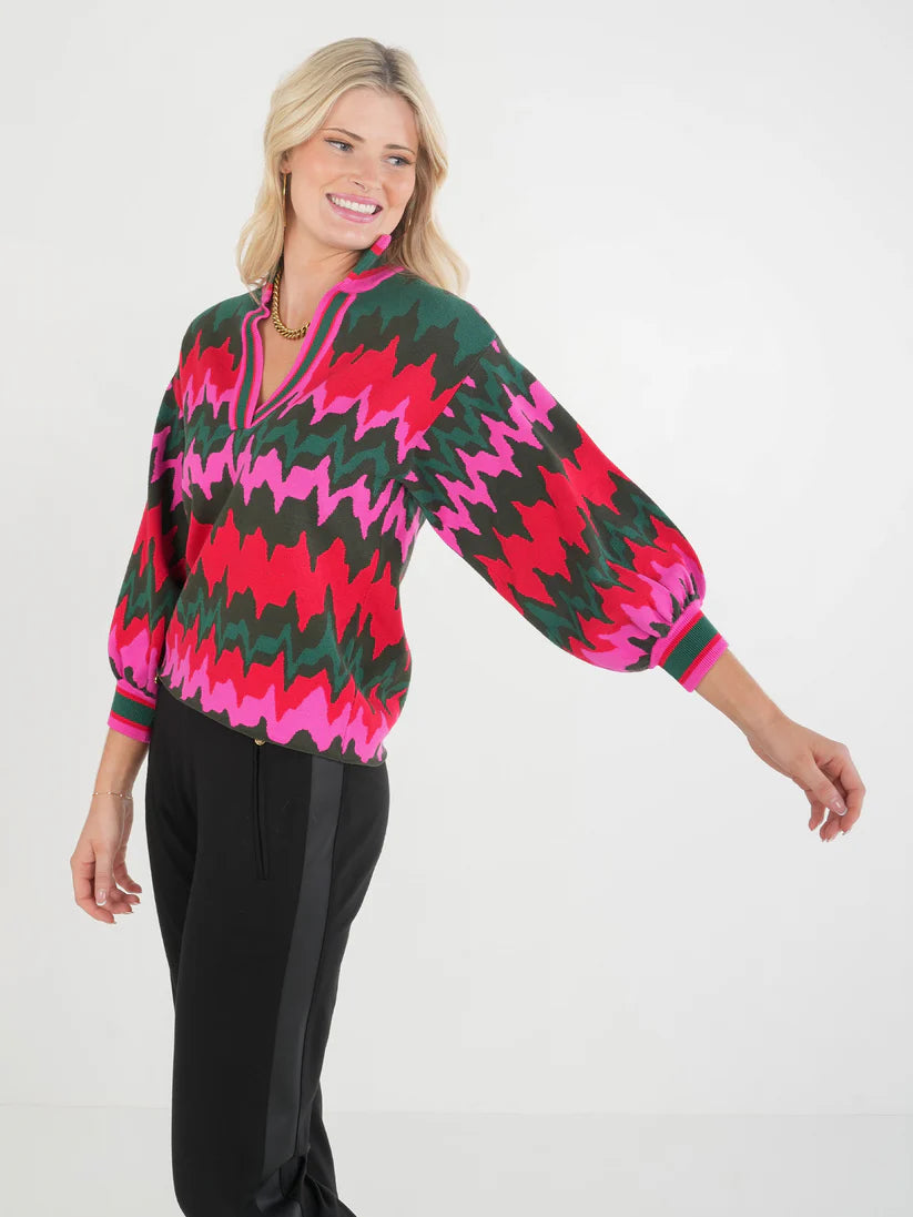 Lolli Sweater- Ruby Ripple