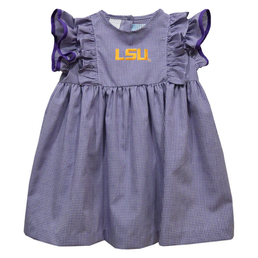 LSU Gingham Dress