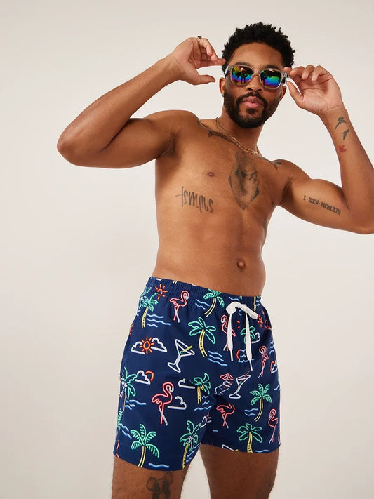 The Neon Lights Swim Trunks