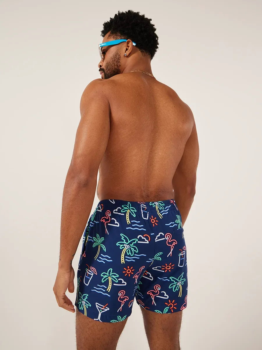 The Neon Lights Swim Trunks