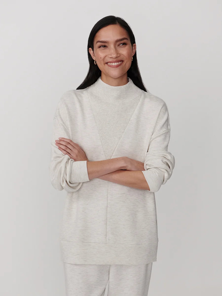 Novi Longline Mock Neck - Ivory Marley