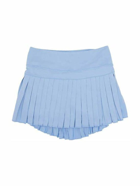 Mini Pleated Skort - Light Blue