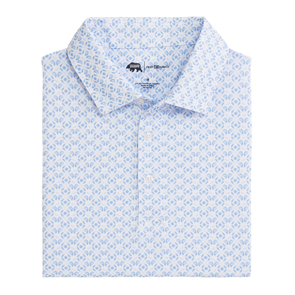 Oyster Roast Printed Performance Polo