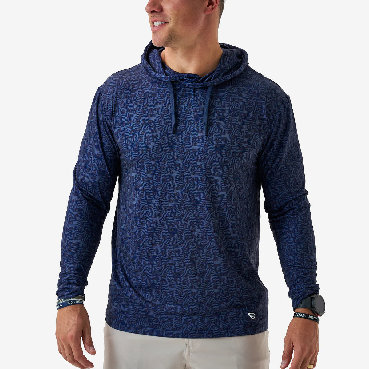 Long Sleeve Performance Hoodie - Stars and Stripes