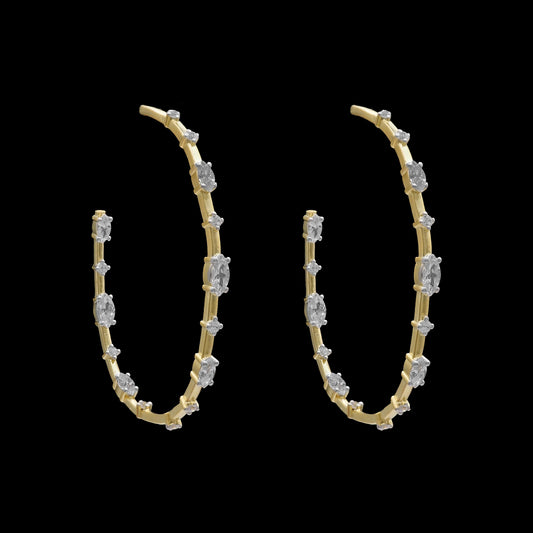 Oval CZ Earrings