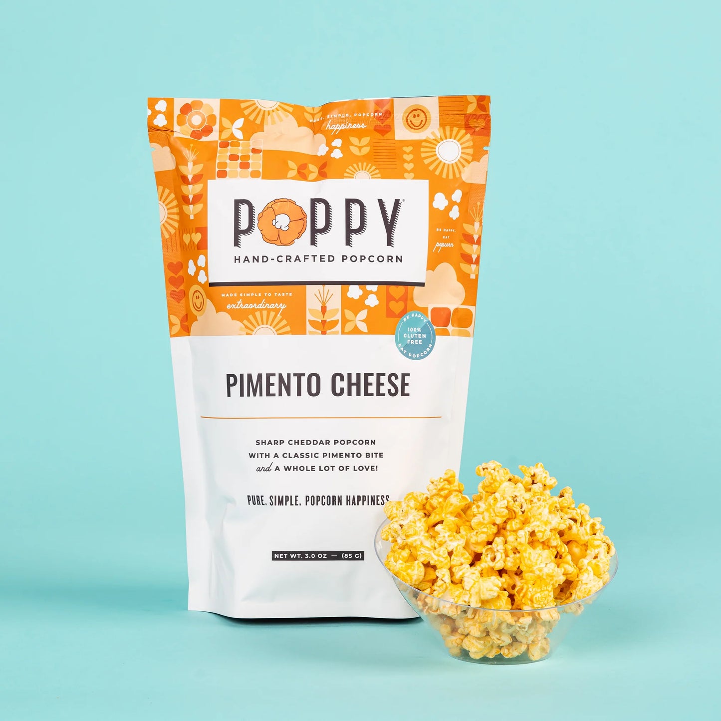 Poppy Pimento Cheese Popcorn