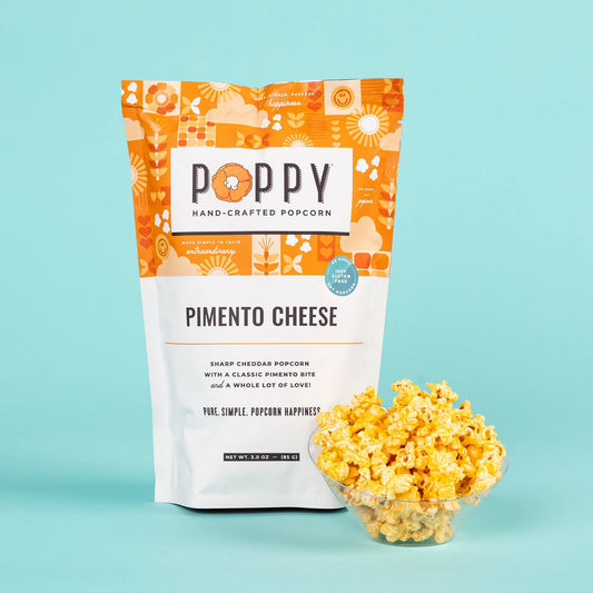 Poppy Pimento Cheese Popcorn