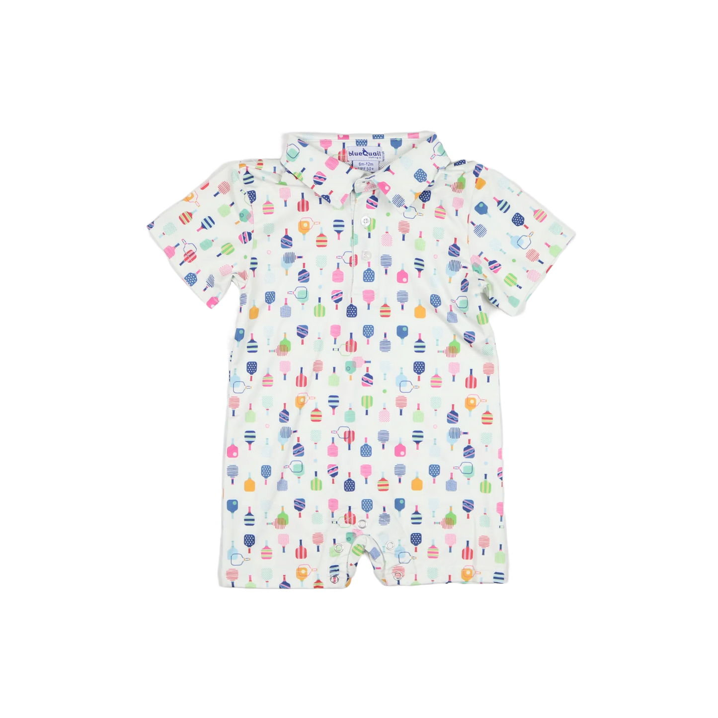 Pickleball Polo Short Sleeve Romper