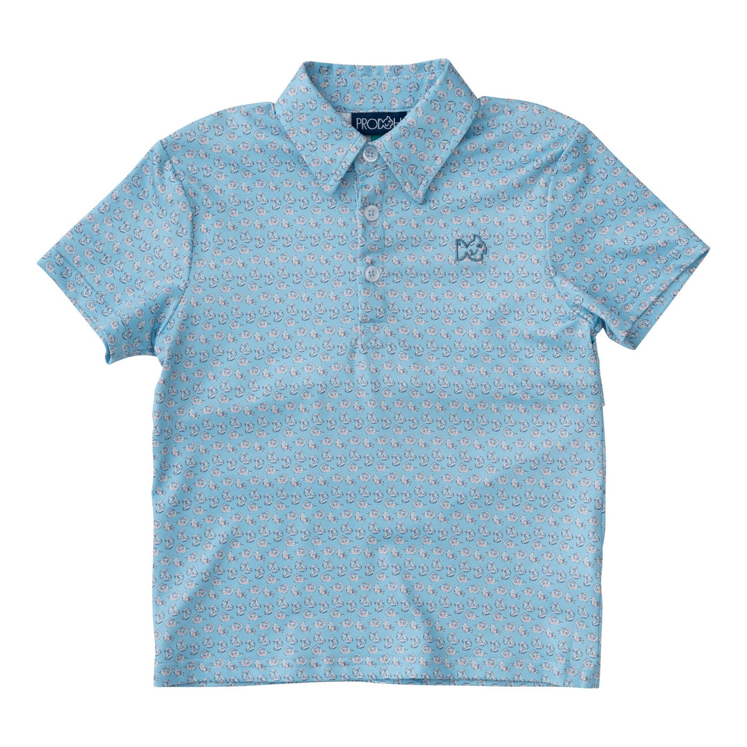 Oyster Print Performance Polo