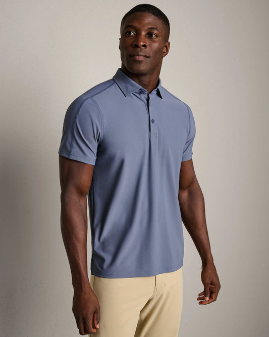 Regatta Pique Polo - Shale Blue