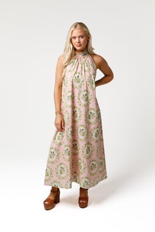 Blythe Voile Dress - Pink Keylime