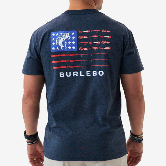 Fishing USA - Heather Navy SS Tshirt