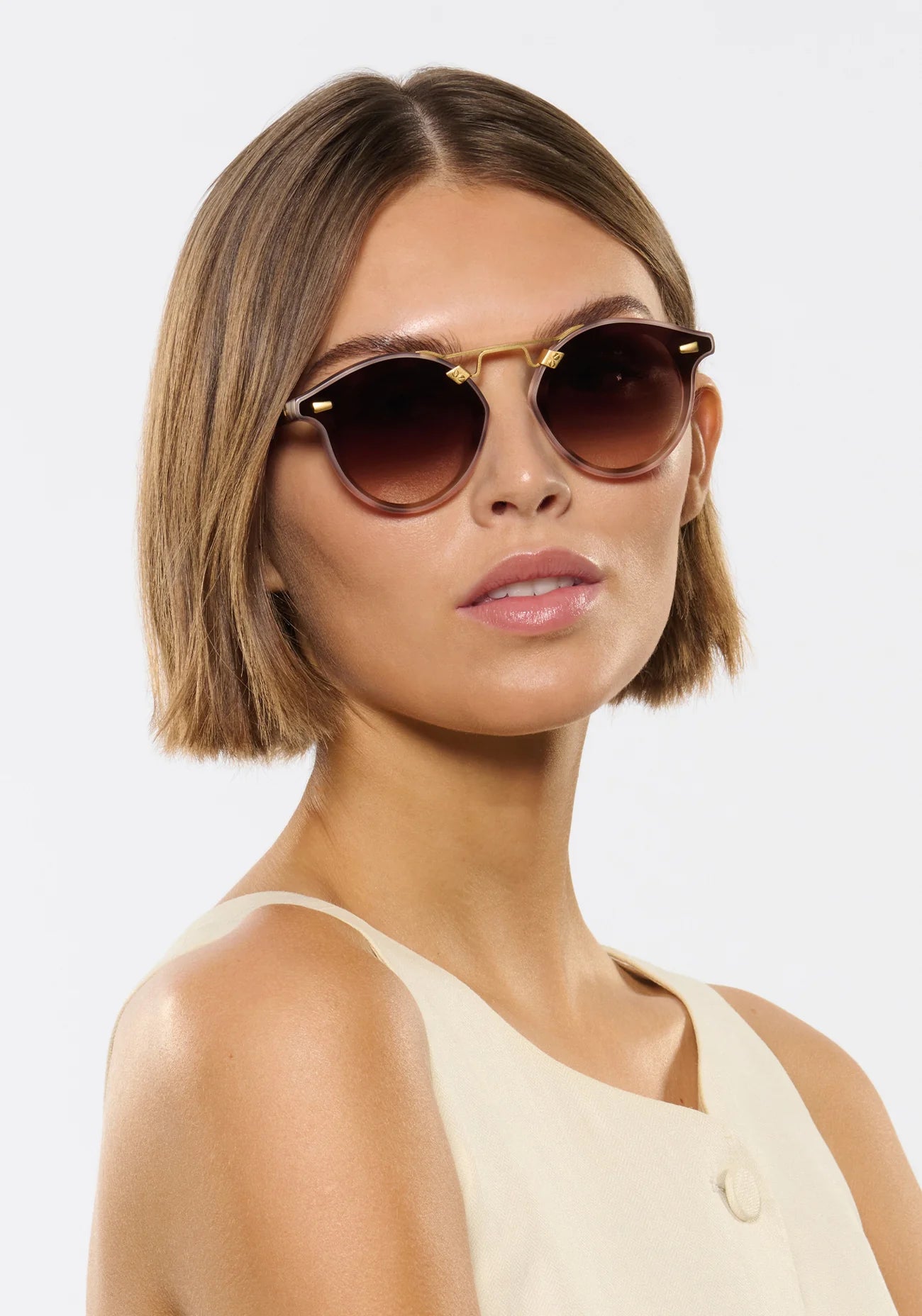 St. Louis Nylon - Matte Blush Tortoise 18K Sunglasses