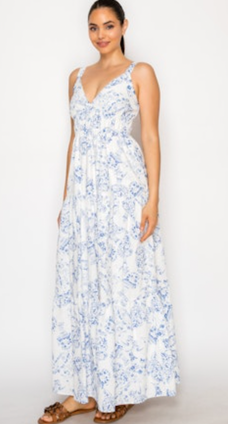 Delos Porcelain Maxi Dress