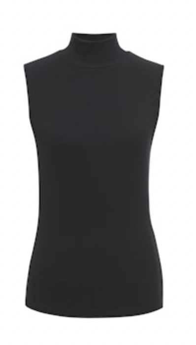 Essential Sleeveless Mockneck - Black