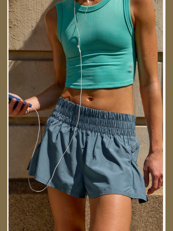 Get Your Flirt On Shorts - Riptide