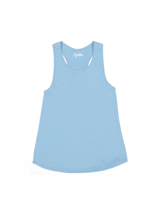 Racer Back Tank - Light Blue